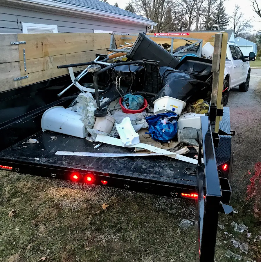 Roll-off dumpster delivered to a residential driveway in Severance