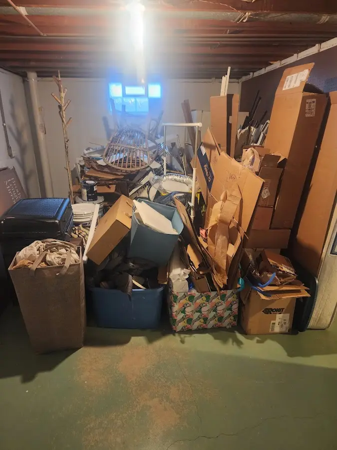 Roll-off dumpster container at job site for 20 Yard Dumpster Rental in Severance